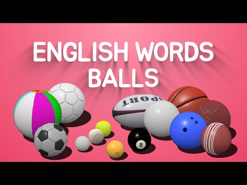 영어단어 애니메이션 영어 동영상  쉽게 배우는 영단어 스포츠 공이름