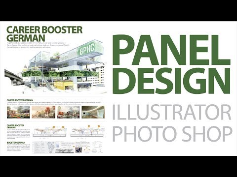 [JDS] 건축,인테리어 판넬디자인 강좌(일러스트레이터) Architecture, Interior Panel Design, illustrator layout tutorial