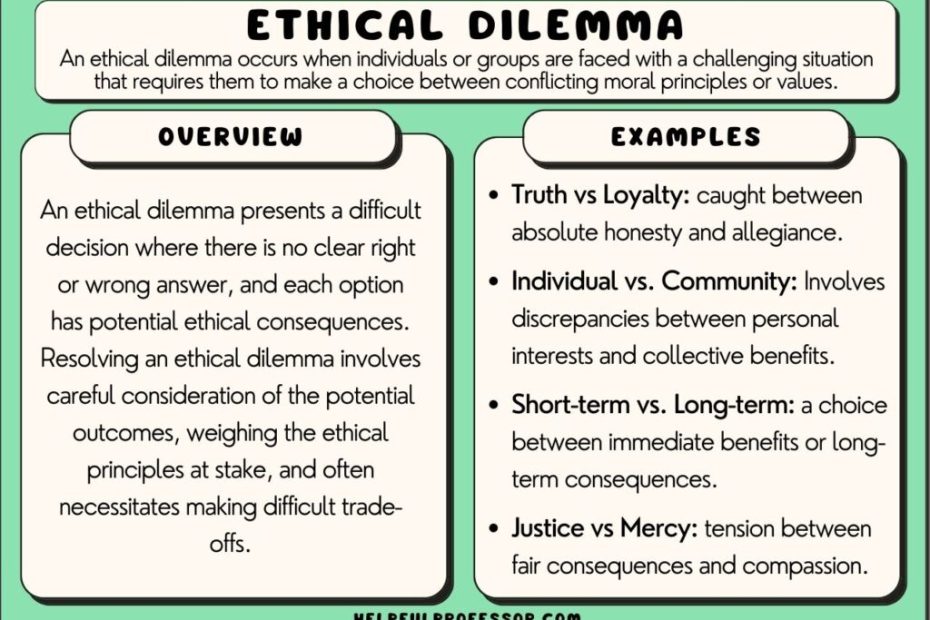 28 Ethical Dilemma Examples (2023)