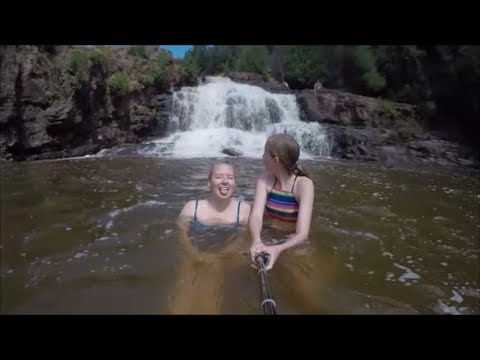 Swimming In Gooseberry Falls! Were We Allowed To Do This? - My Camping Trip  In Northern Minnesota - Youtube