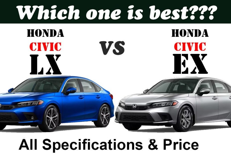 Honda Civic Lx Vs Honda Civic Ex 2023 | Civic Lx Vs Ex 2023 Comparison -  Youtube