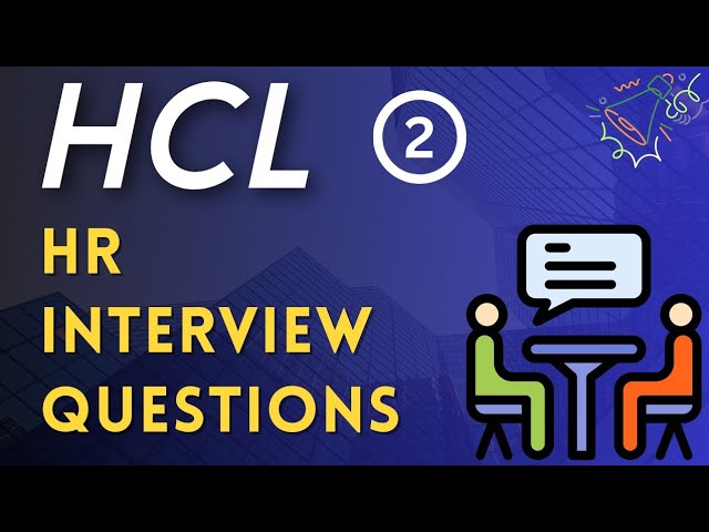 Hcl Latest Interview Questions | Hr Interview Questions With Answers|  Placement Preparation - Youtube