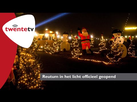 Een volledig dorp in kerstsfeer: Reutum in het licht feestelijk geopend - Twente TV