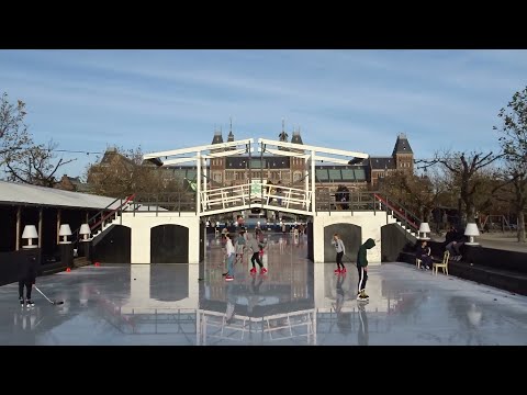Schaatsbaan Museumplein Amsterdam: seizoen 2022-2023 is van start gegaan