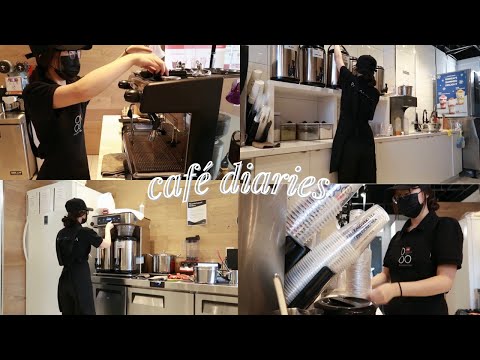morning routine of a bubble tea barista✨ | café diaries 002